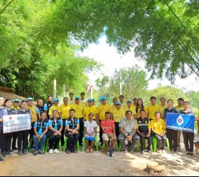พิธียกเสาเอก โครงการบ้านกาชาดจังหวัดยโสธร ประจำปี 2567
